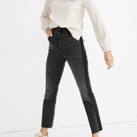 Madewell Denim - Classic Straight Jeans: Shadow Stripe Edition